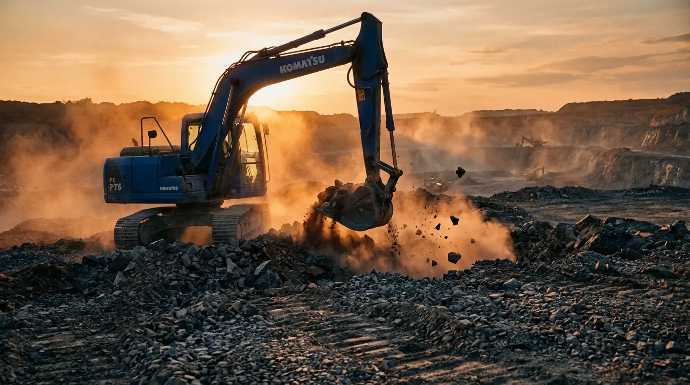 Sewa KOMATSU PC75 Garut